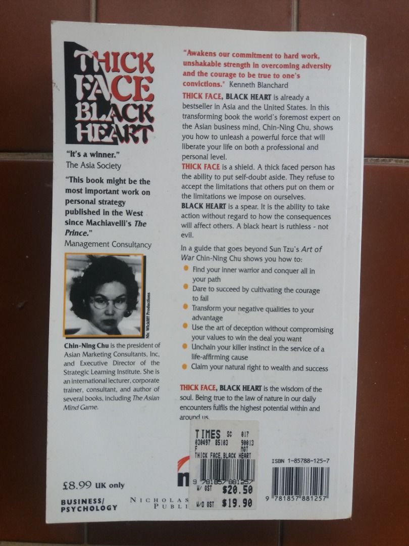 Thick Face Black Heart Book, Hobbies & Toys, Books & Magazines