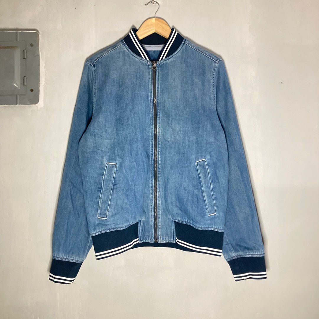 Tommy hilfiger sales denim bomber jacket