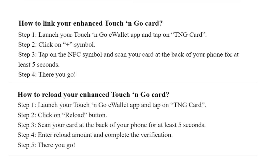 Touch N Go NFC Card | 2023 NFC Enhanced TNG for JB MY Toll | Carpark ...
