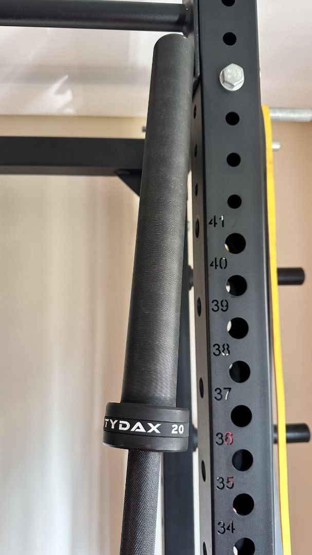 Tydax Competition Barbell 20kg Olympic Bar Black Sports Equipment Exercise Fitness Weights Dumbbells on Carousell