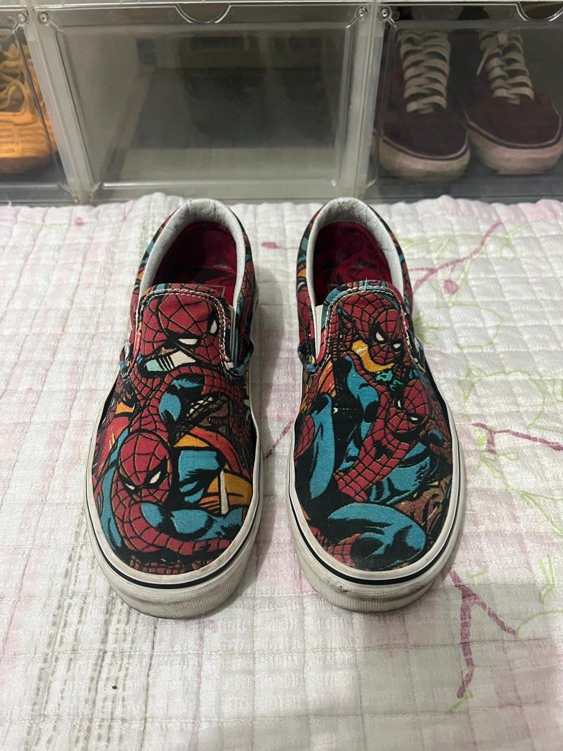 Vans slip online on spiderman