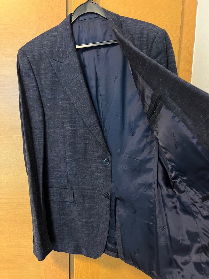 Versace Collection Blue Grey Formal Jacket