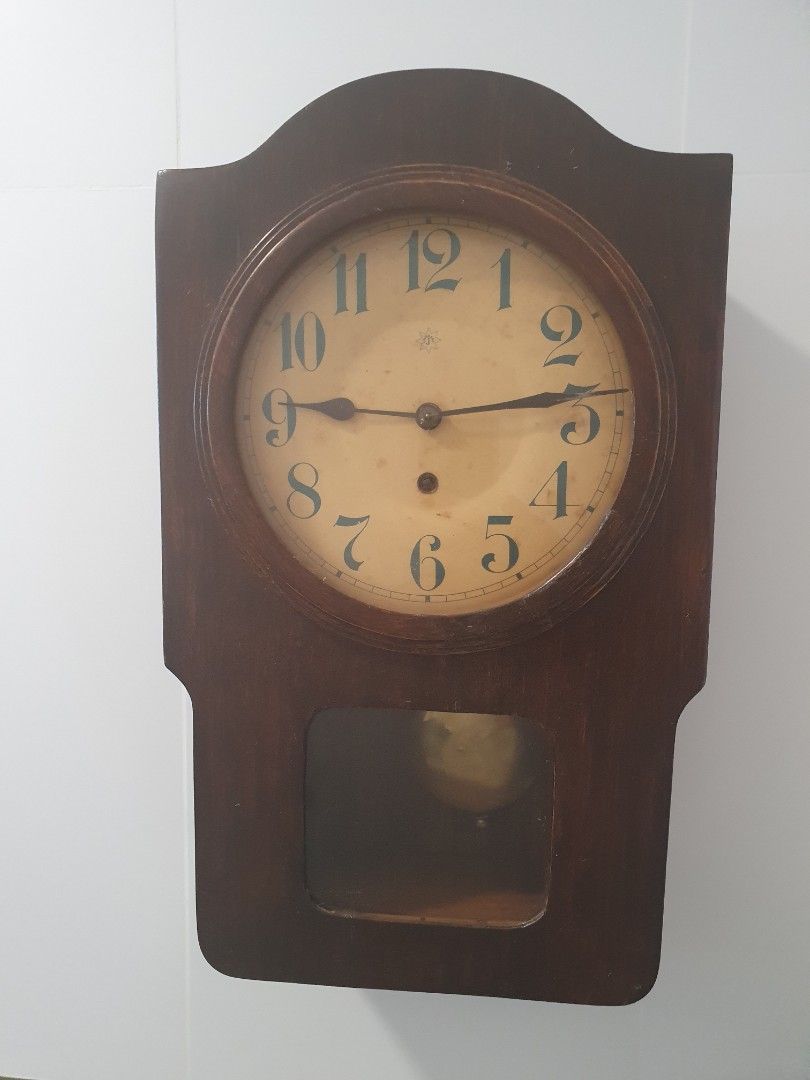 Vintage Junghans wall Clock, Furniture & Home Living, Home Decor