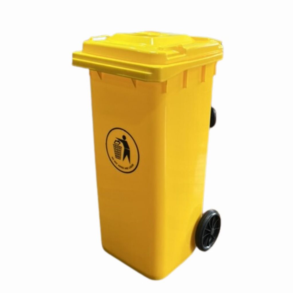 Wheeled Trash Bin 120 Liters (No Pedal) Color, Furniture & Home Living