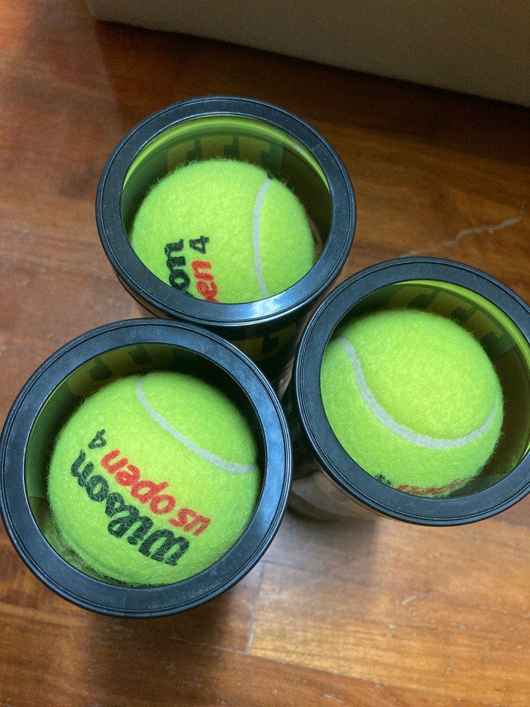 Wilson Tennis Balls (9 balls), Sports Equipment, Sports & Games, Racket