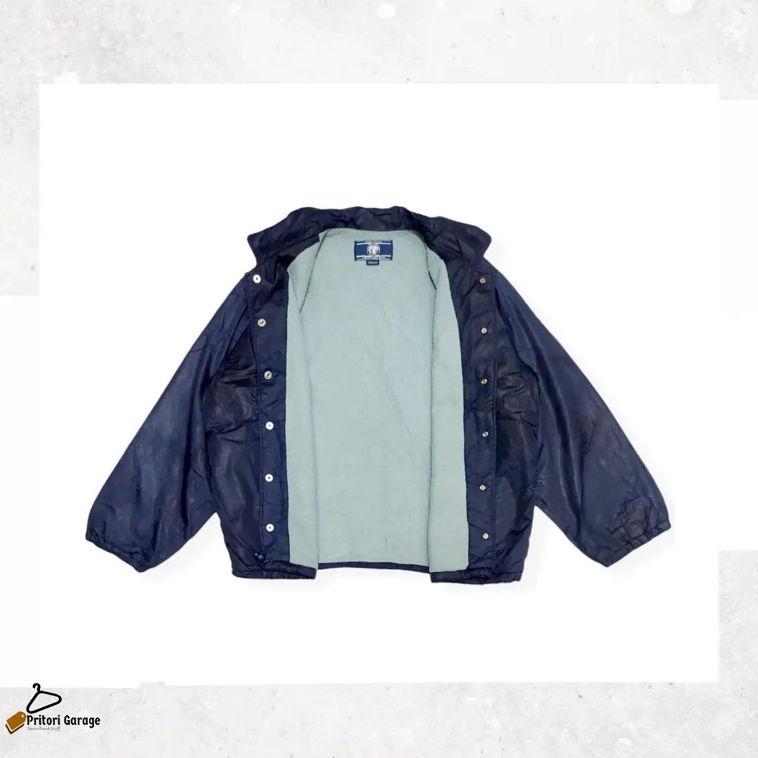 Windbreaker Coach Inner Sherpa Jacket Virgin Voyage Dark Blue