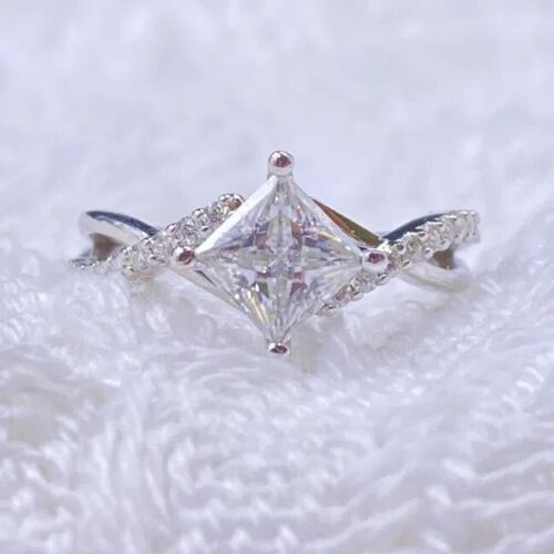 Dainty white gold ring sale