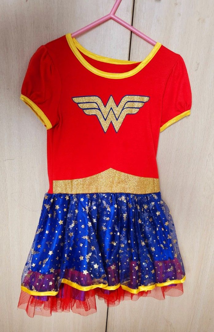 Wonder Woman costume 4T, Babies & Kids, Babies & Kids Fashion on Carousell