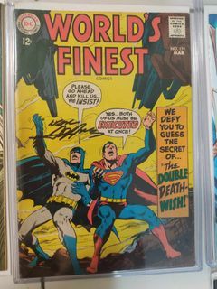 Worlds Finest # 174 Signed by Neal Adams comic book RARE AUTHENTIC VINTAGE