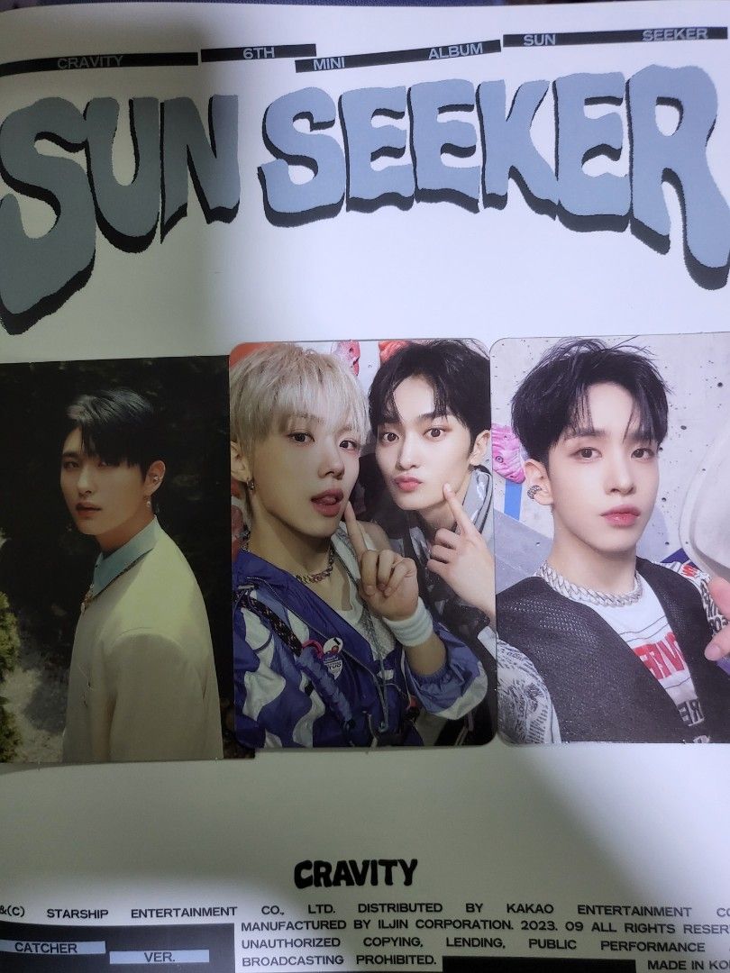 wtt cravity sun seeker (Category: K-Wave) located in Singapore. Submitted by goldencourage (Listing ID 1260412936, Image 1). Description: have: pictured (catcher vers.) want: serim equivs..