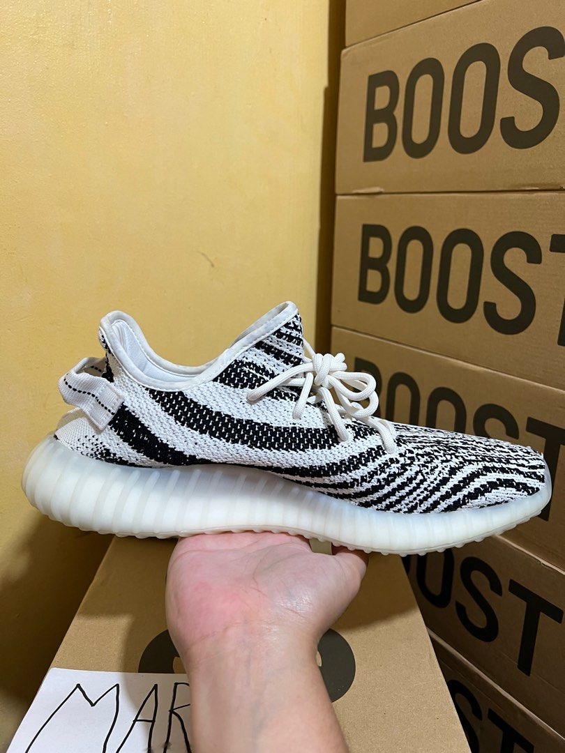 Yeezy zebra size 12 hot sale