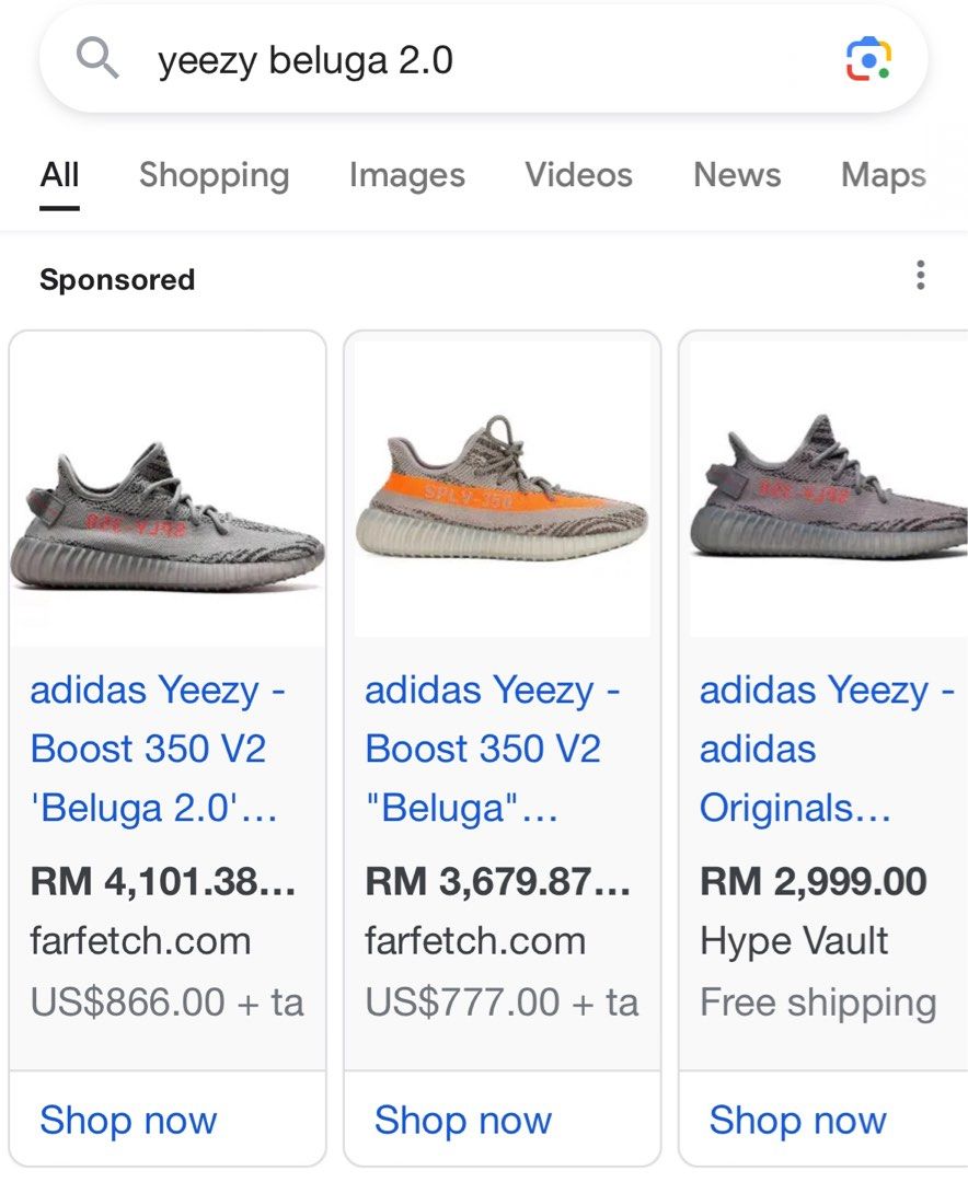 Yeezy online beluga farfetch