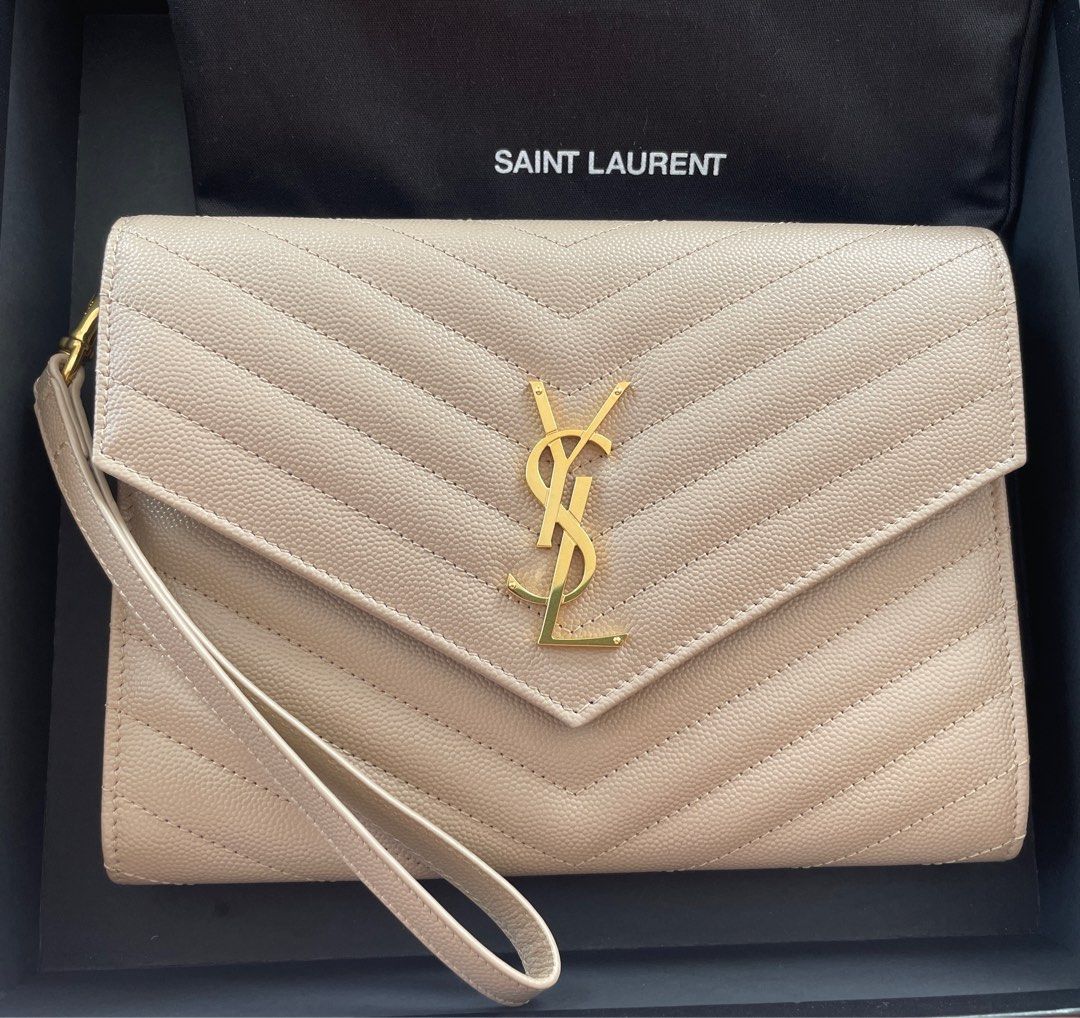 Authentic YSL Envelope Wallet with inclusions, Luxury, Bags & Wallets on  Carousell