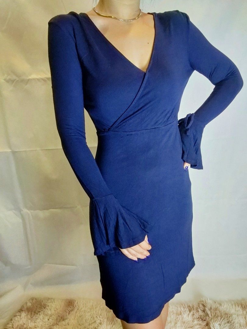 Zalora long best sale sleeve dress