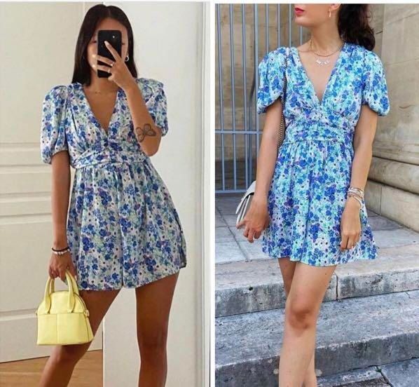 Zara floral puff sleeve romper (Category: Dresses) located in Manila. Submitted by lifewithmazel (Listing ID 1260448996, Image 1). Description: Authentic Size on tag: m Condition: good Photos worn by model are only for when worn reference, no other ww if nothing else posted rfs: too many clothes Shipping: J&T (rate varies depending on location) Shopee checkout (+7.5% for site fees) MOP: Gcash/bdo (ask me na lang if you want another bank) Note: pl