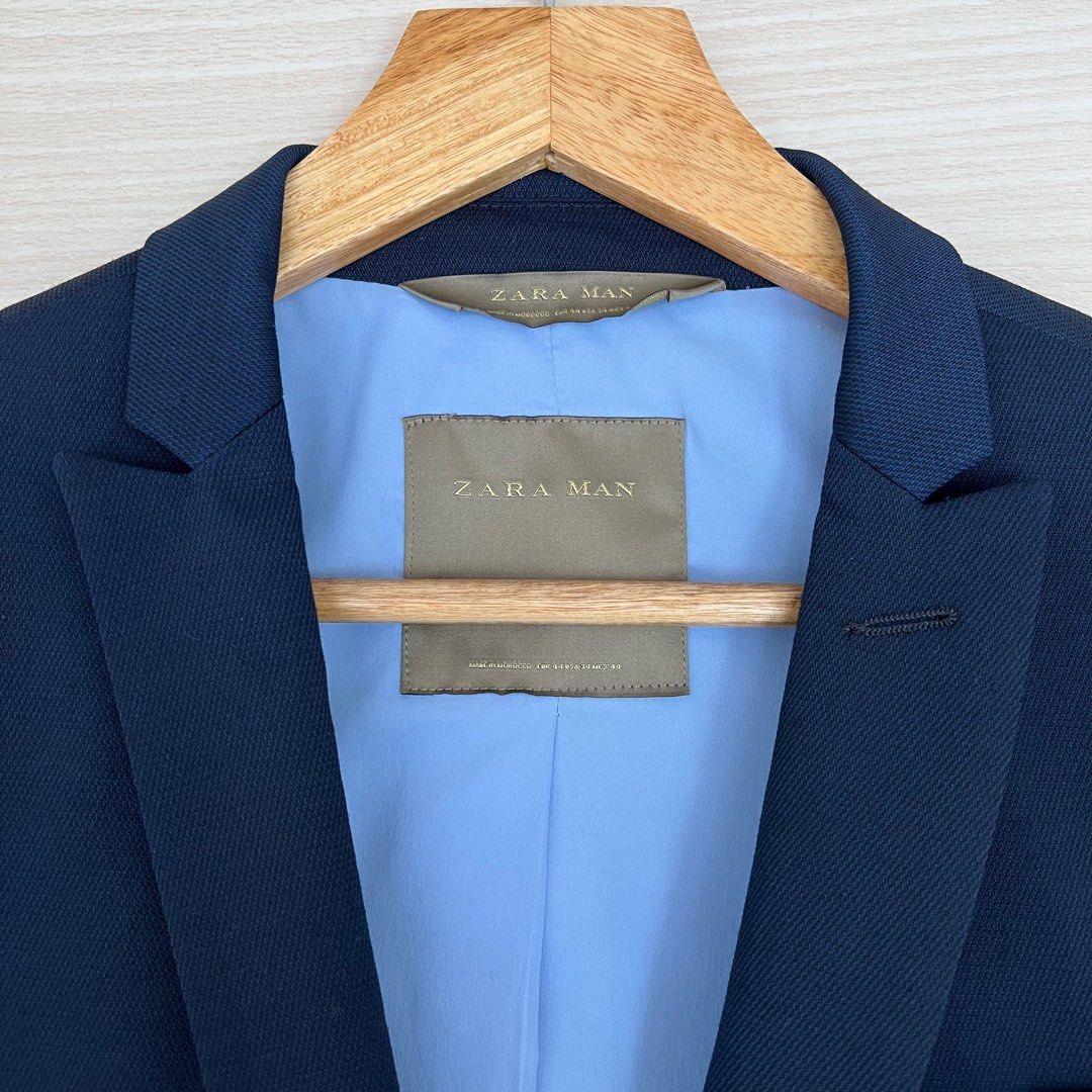 ZARA MAN Slim Fit Suit Blazer, Men's Fashion, Coats, Jackets and Outerwear  on Carousell