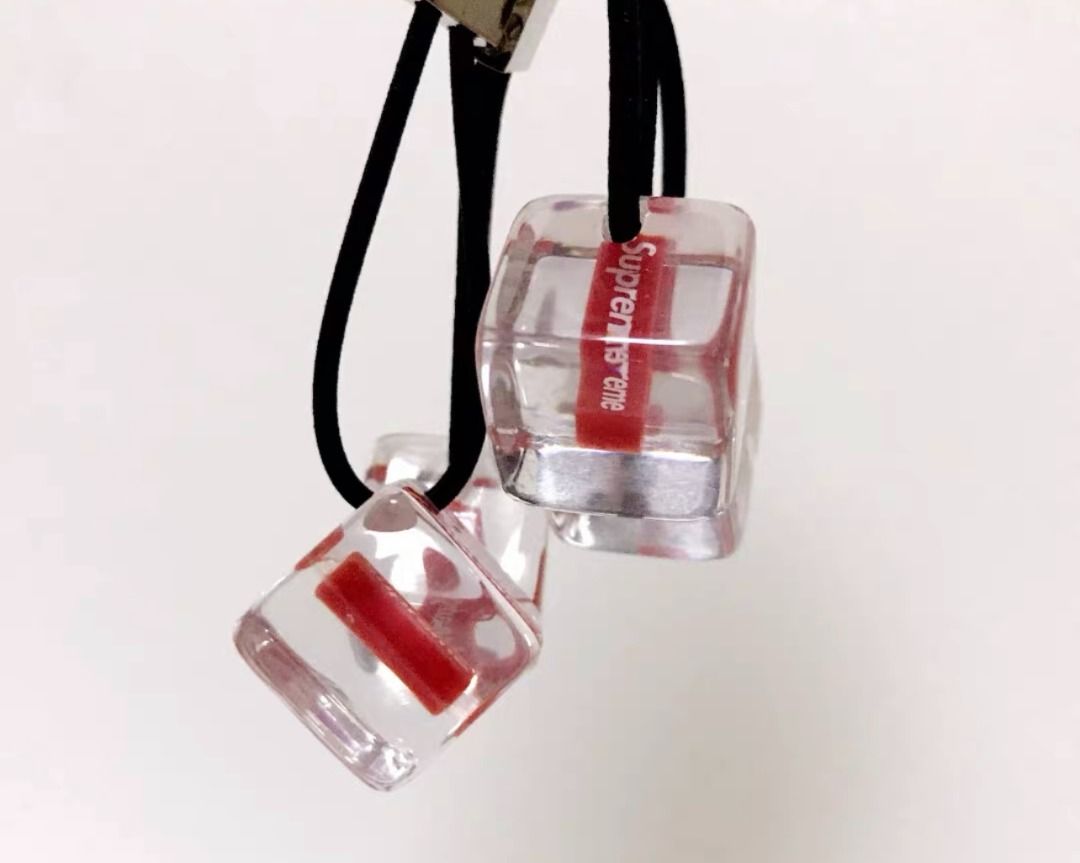 100%全新正】Supreme SS18 SS18 Hair Bobbles Clear 方块发带, 女裝