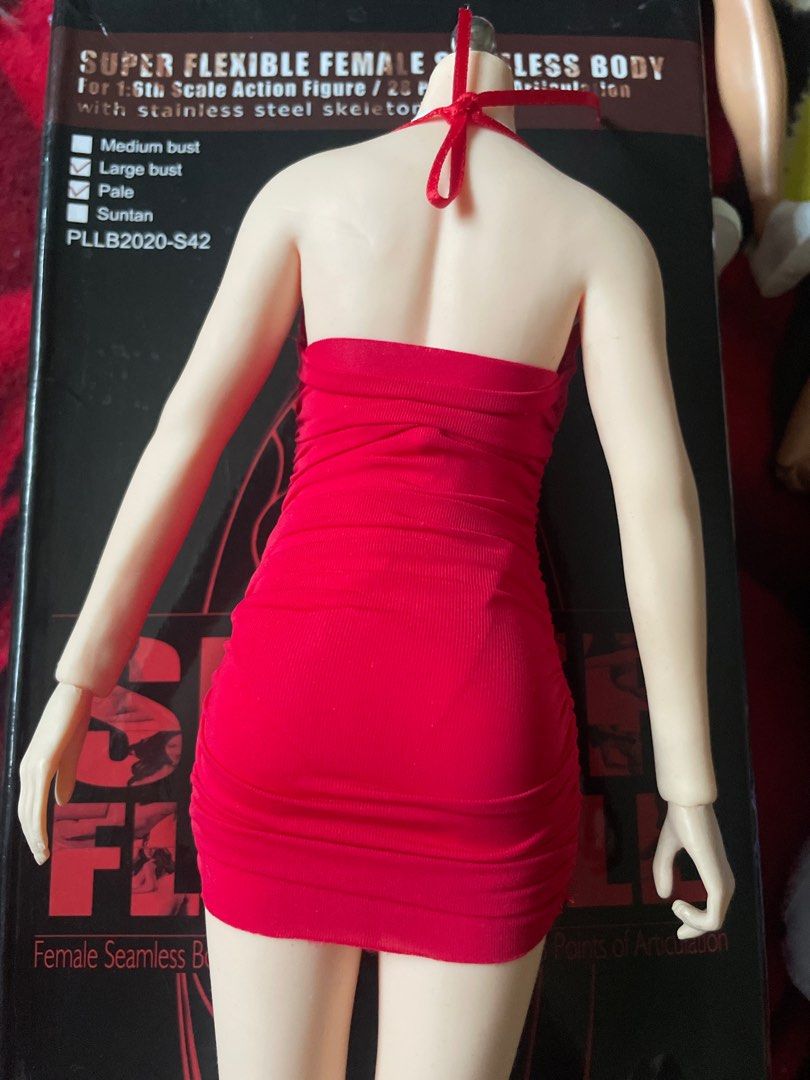 Sexy 1/12 Scale Backless Dress Female Sling Red Vest Dress High Heels For 6  Inches Body Figure Tbl Figma Shf Ph Doll Clothes - Action Figures -  AliExpress