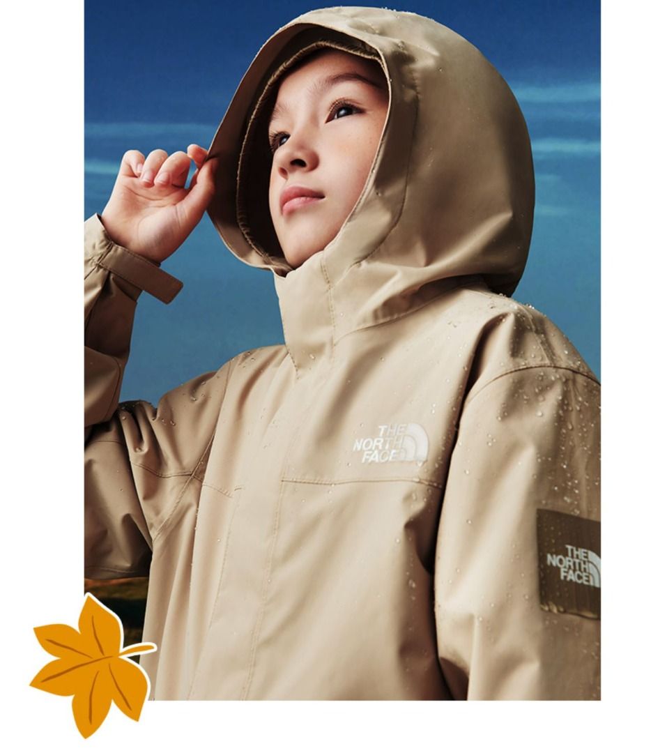 110 170 3COLOR TNF THE NORTH FACE KID K S ALCON DRYVENT JACKET Windbreaker waterproof NJ2HP50T Kids Alcon Dry Vent Jacket boy gilr outdoor mountain windproof breathable hoodie jacket Babies Kids Babie...