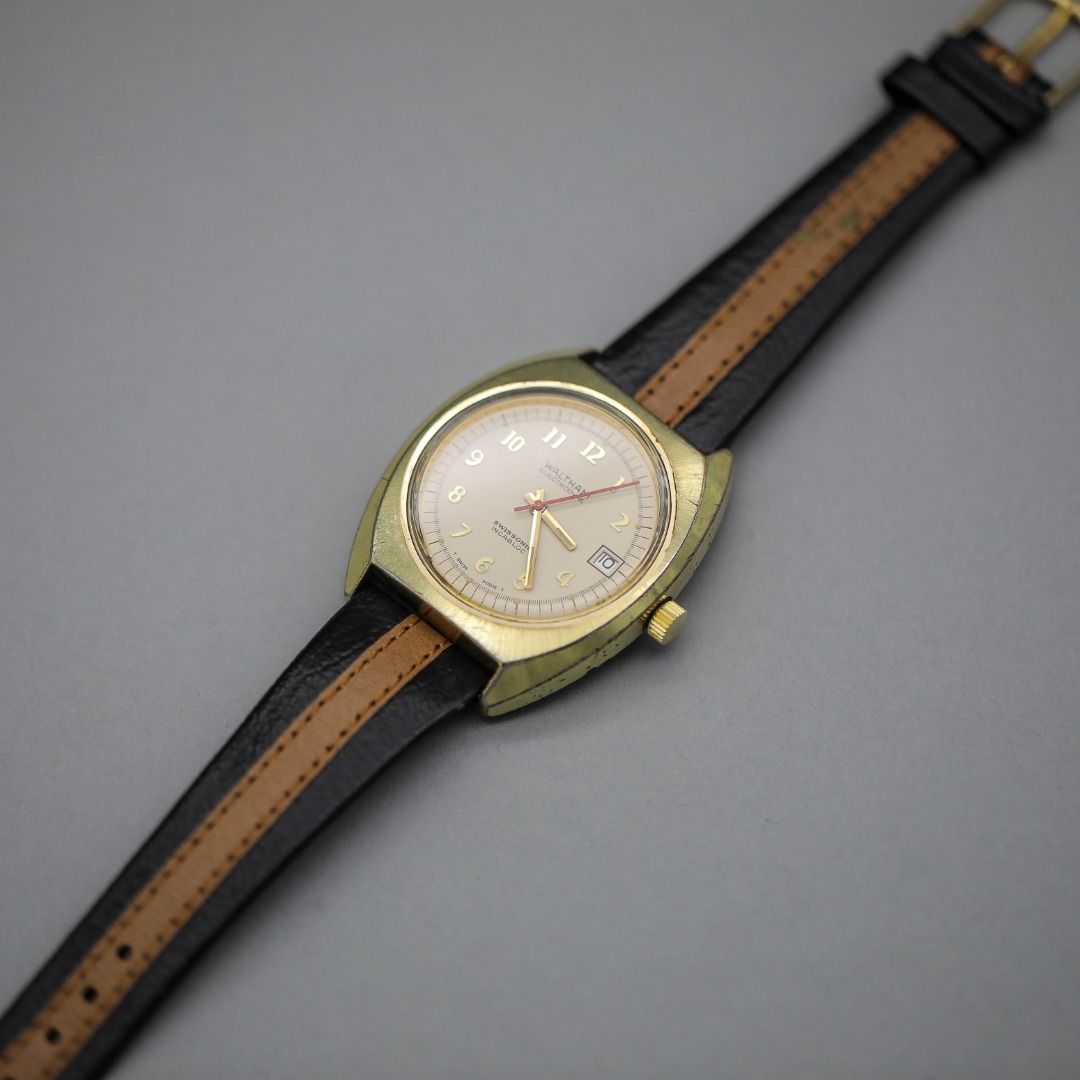 1970s Waltham Electrodyne Swissonic Incabloc Luxury Watches on Carousell