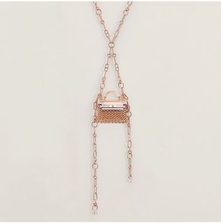 Louis Vuitton® Color Blossom Lariat Necklace, Pink Gold, White