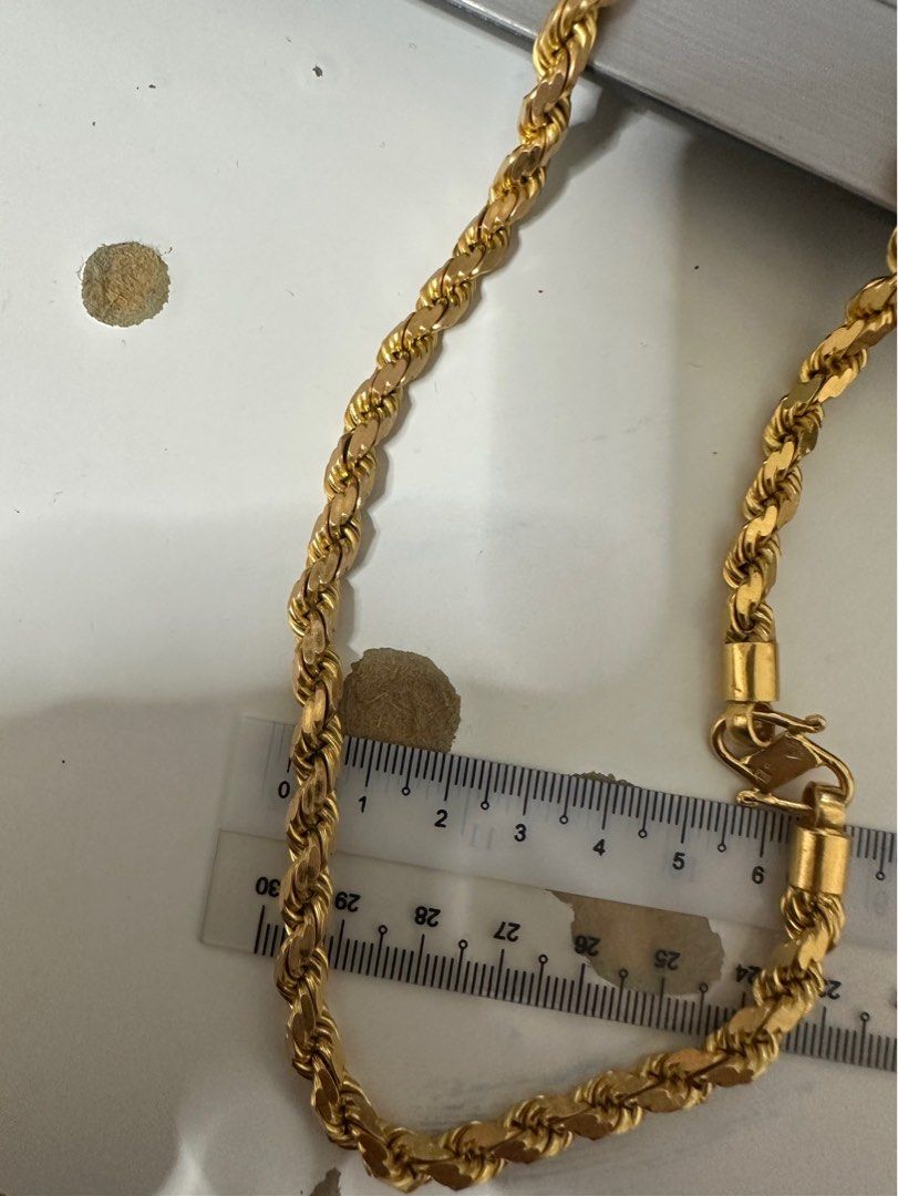 Gold rope clearance chain 7mm