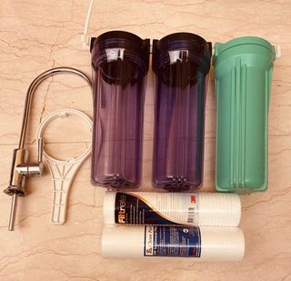 簡易型三管淨水器附➕兩隻全新濾芯分+鵝頸頭