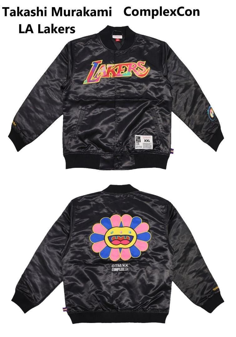 村上隆/ ComplexCon x LA Lakers × MITCHELL＆NESS Satin Jacket 外套