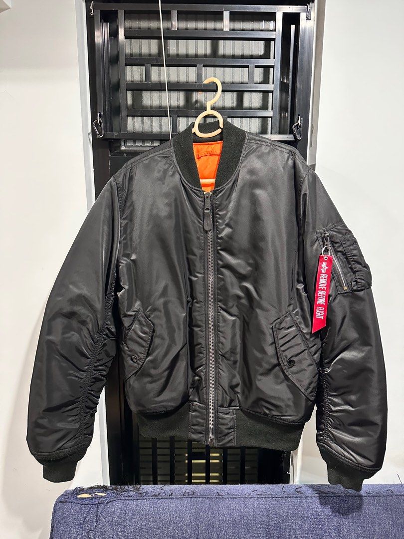 日版Alpha Industries MA-1 Black XL MA1, 男裝, 外套及戶外衣服