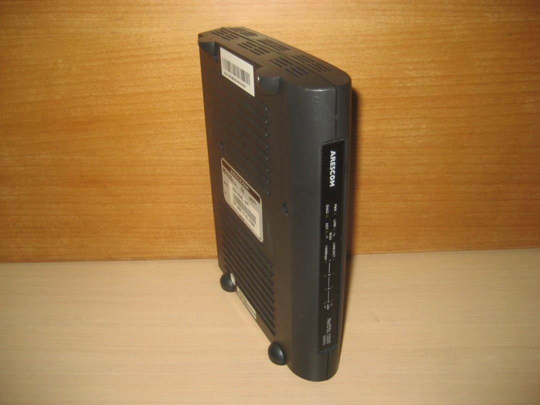 🌟🌟🌟 罕有💯%原裝【ARESCOM NetDSL 1200 】DSL Modem Router 連【原装】AC 13.5V 火牛 適合 還機 ...