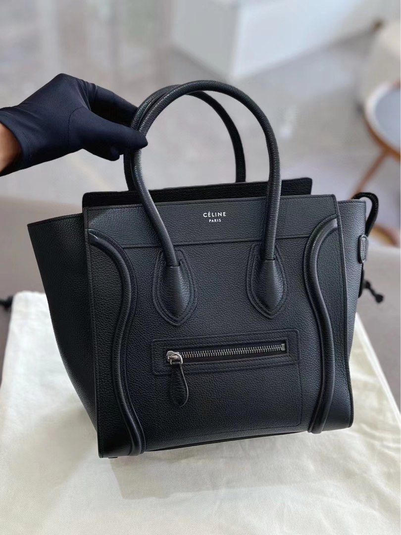 Celine micro luggage black deals