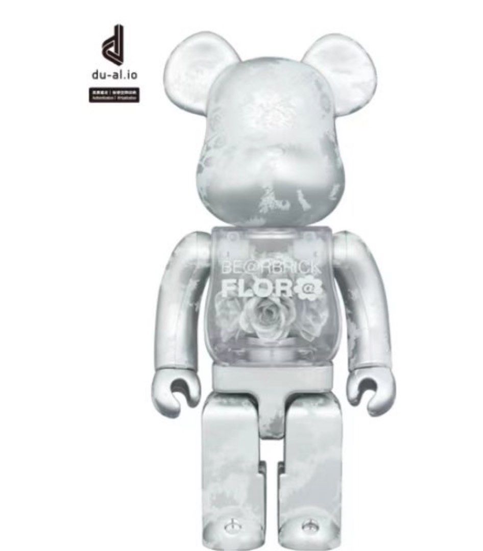 未開封Bearbrick Flora Flor @ 400% be@rbrick Silver 銀花全新現貨