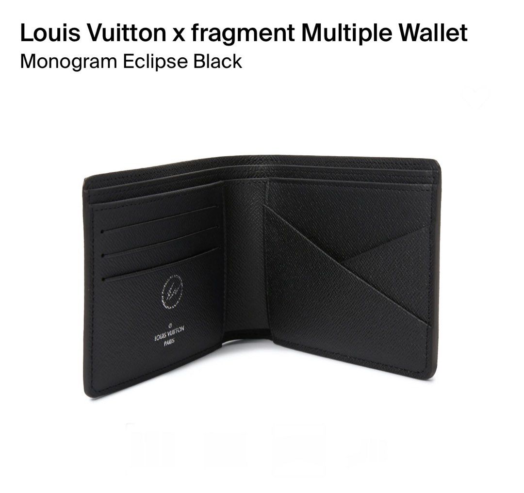 Louis Vuitton x fragment Multiple Wallet Monogram Eclipse Black