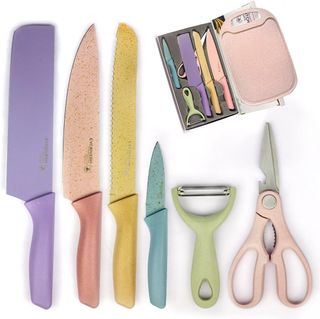 XYj 9pcs Professional Kitchen Knife Set Japanese Knife Sets
