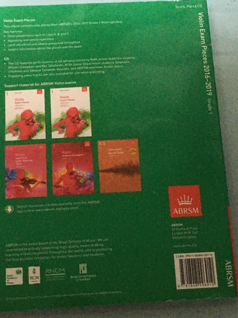 ABRSM Grade 1 Violin Exam Pieces from 20162019 and 20052007 syllabus