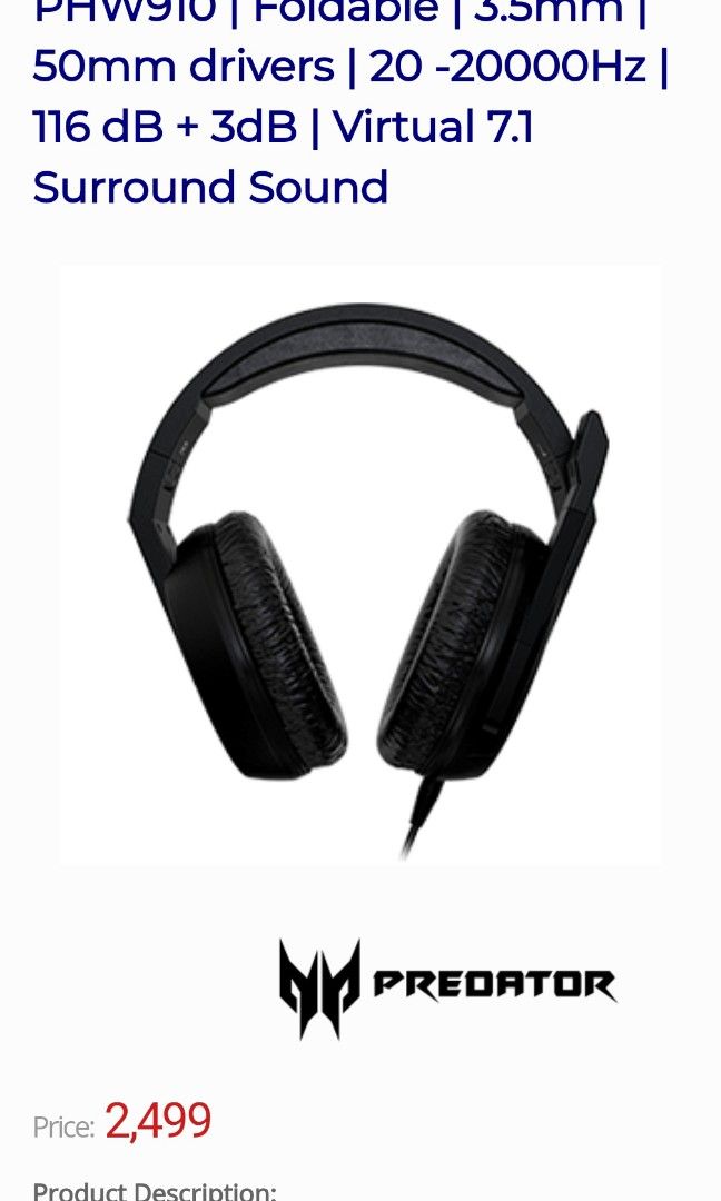 Predator galea 311 2025 headset
