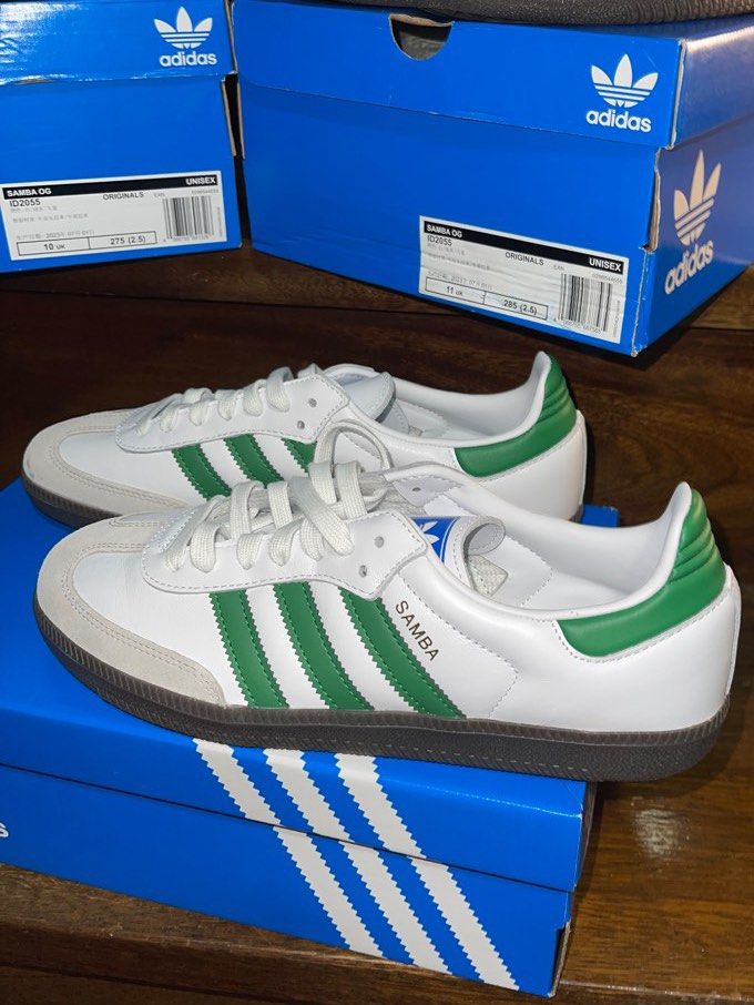 Adidas samba green sales