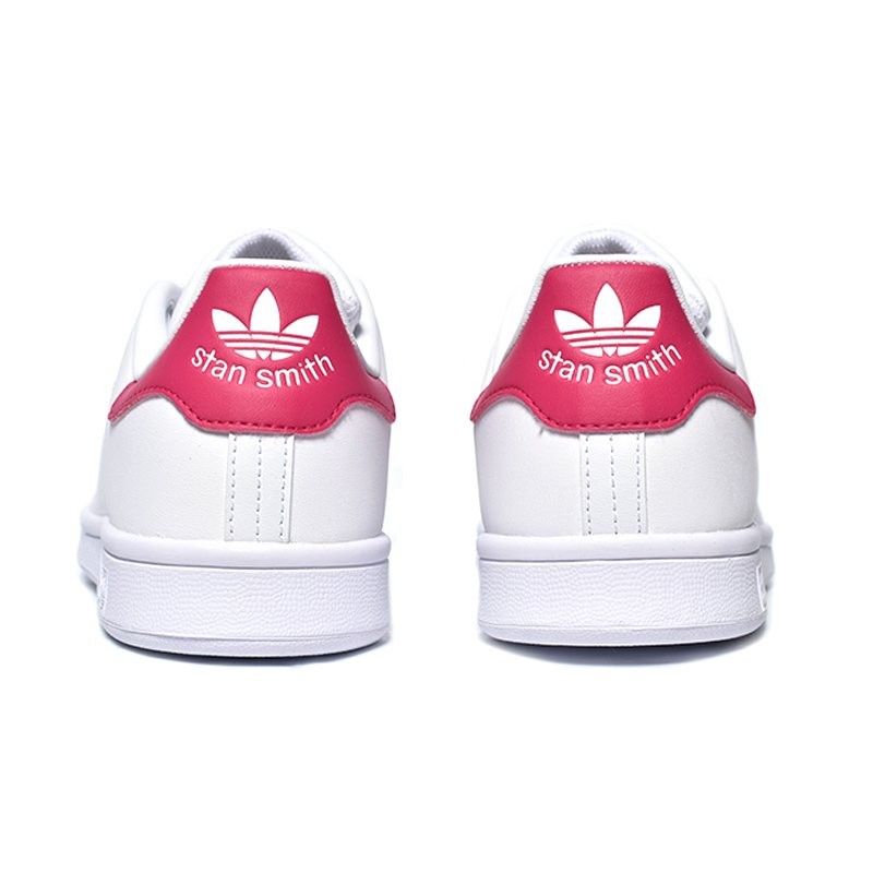 Adidas originals stan smith sneakers cheap in white and pink