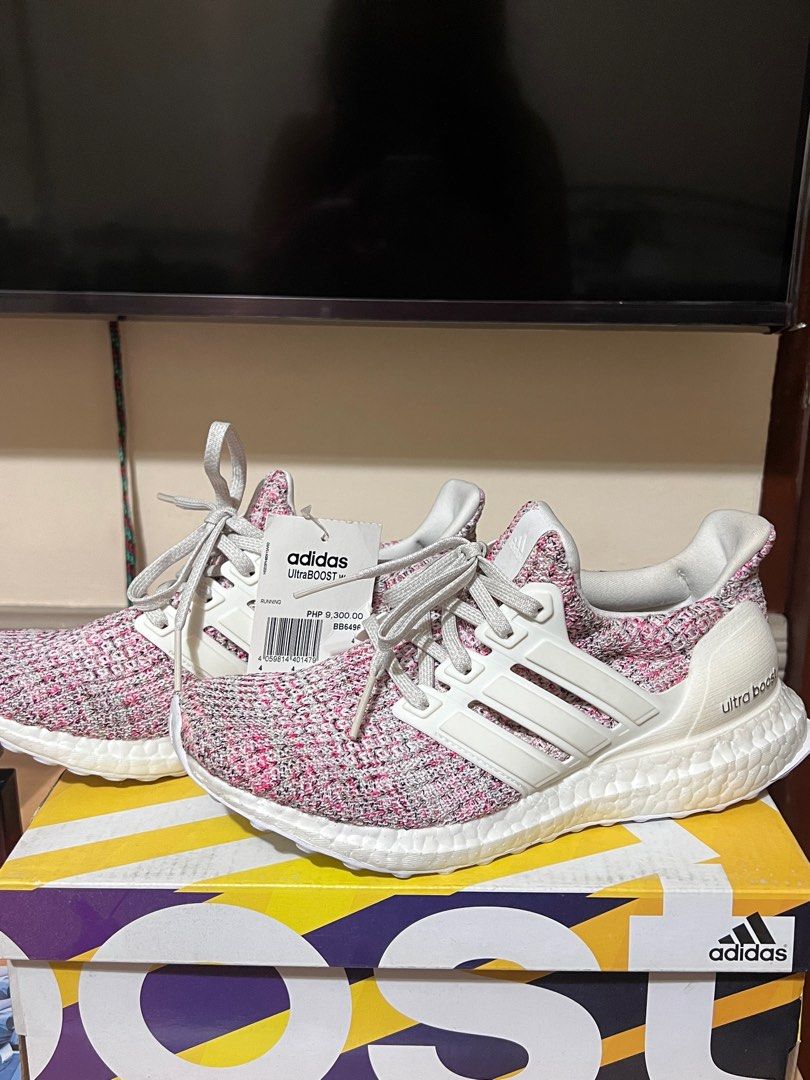 Pink static top ultra boost