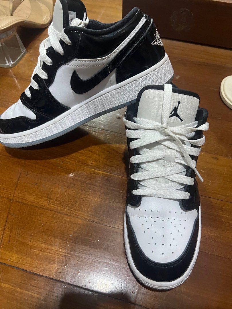 Air Jordan 1 Low CONCORD Women s Fashion Footwear Sneakers on