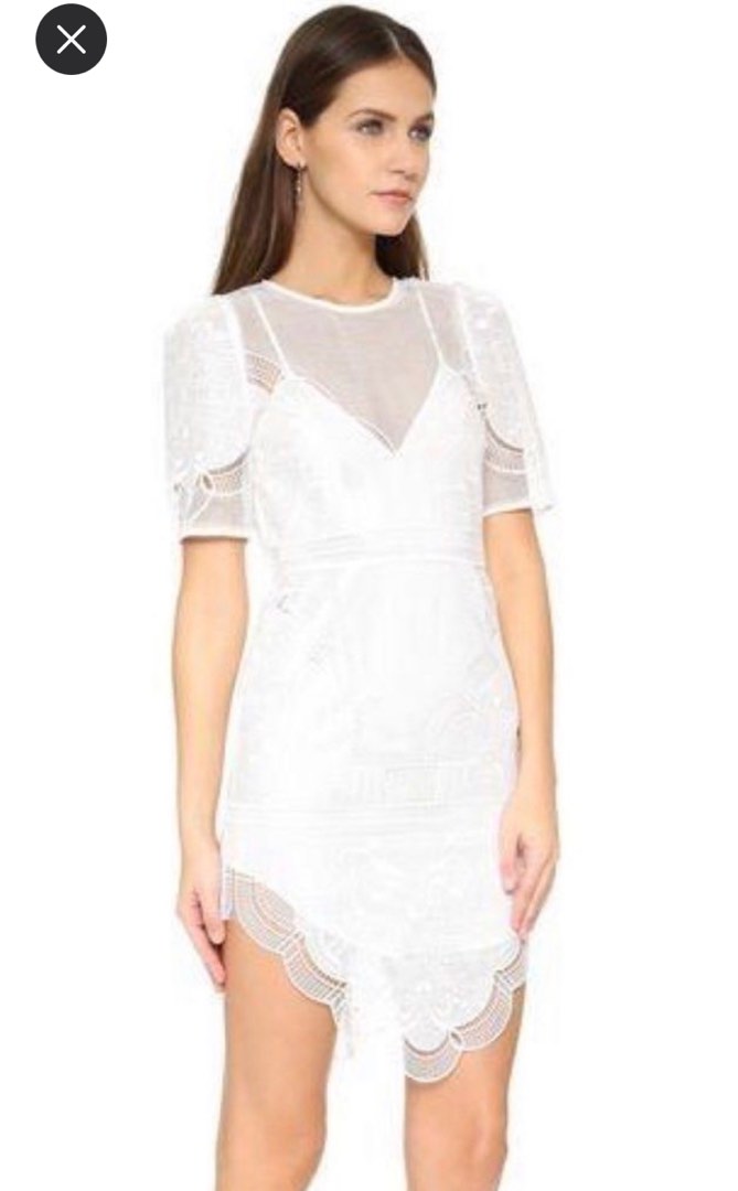 Alice mccall store white lace dress
