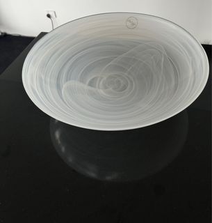 Anya glassware shallow larger plate 40cm