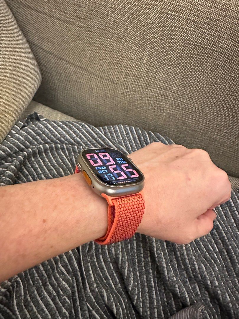 Apple Watch Ultra 2 49 44 42mm Nectarine Sport Loop Mobile Phones