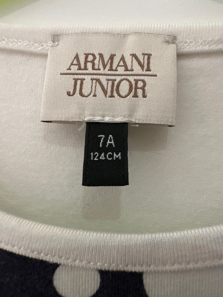 Armani junior top size 7A, Babies & Kids, Babies & Kids