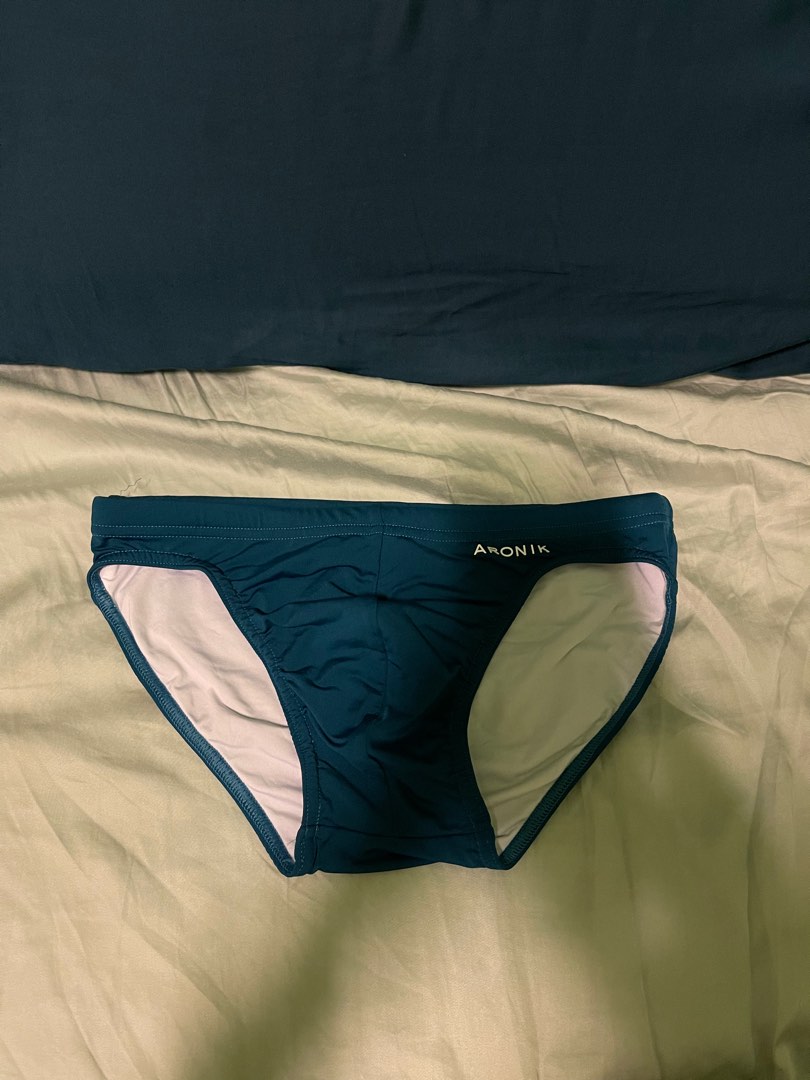 Aronik Swim Bikini Peacock, Men's Fashion, Bottoms, Swim Trunks