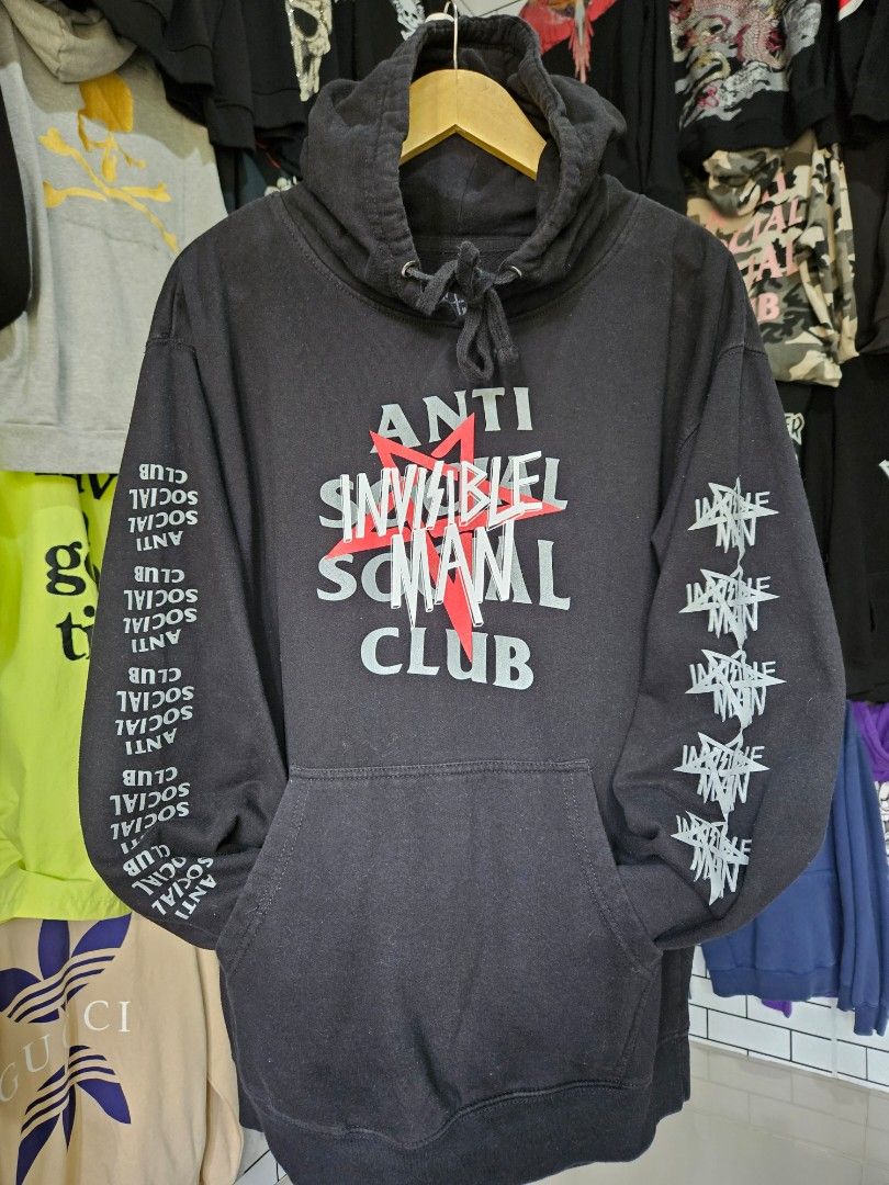 Anti social social club invisible man hoodie clearance