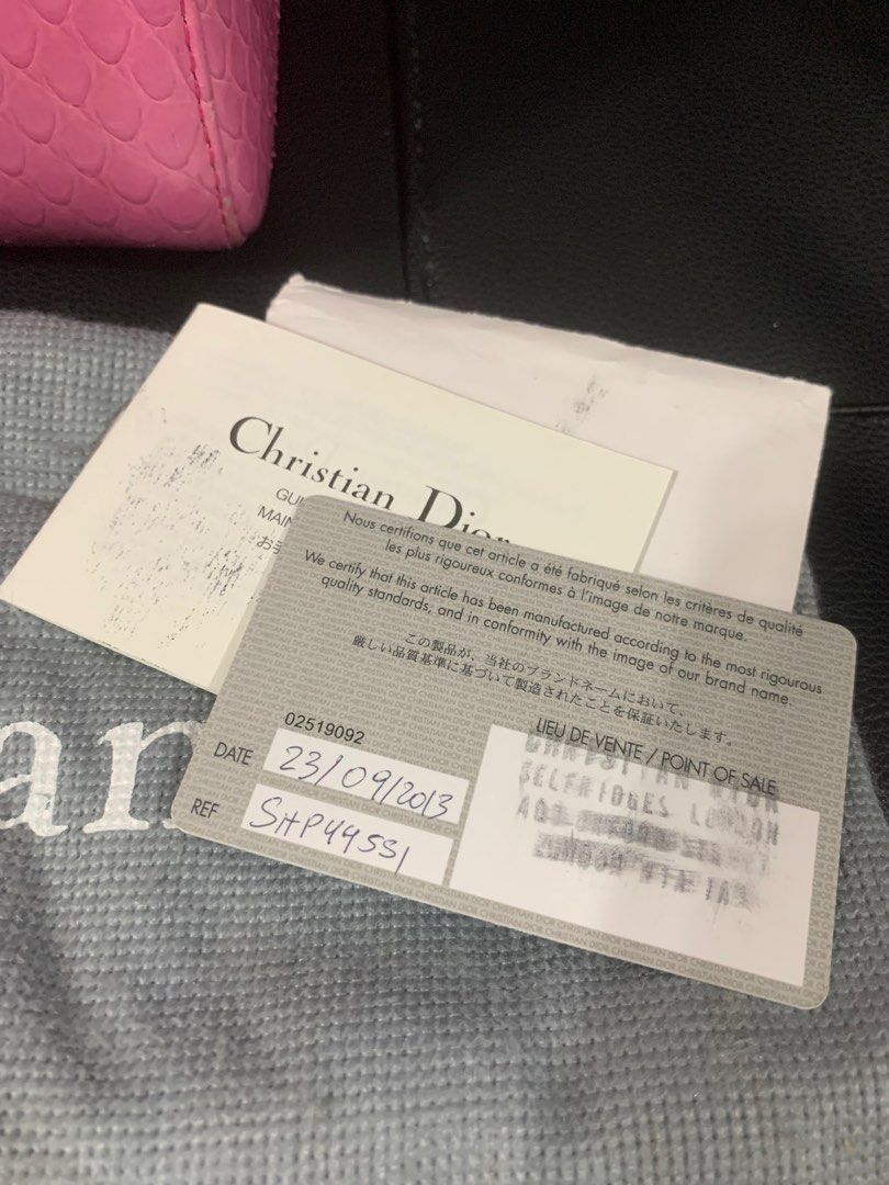 Authentic CHRISTIAN DIOR Python Lady Dior Medium, Luxury, Bags ...