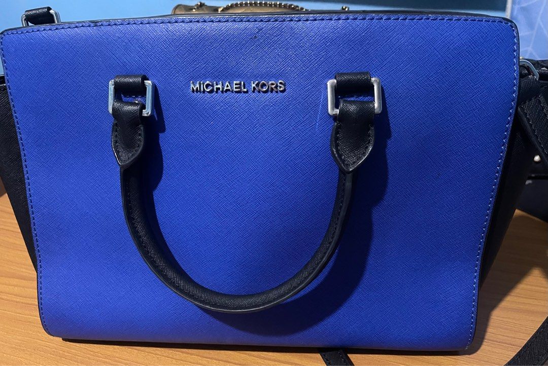 MK black cheap and blue bag