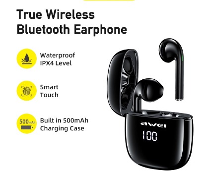 Awei Newest Style TWS Earbuds T28P Pro Bluetooth Earphones