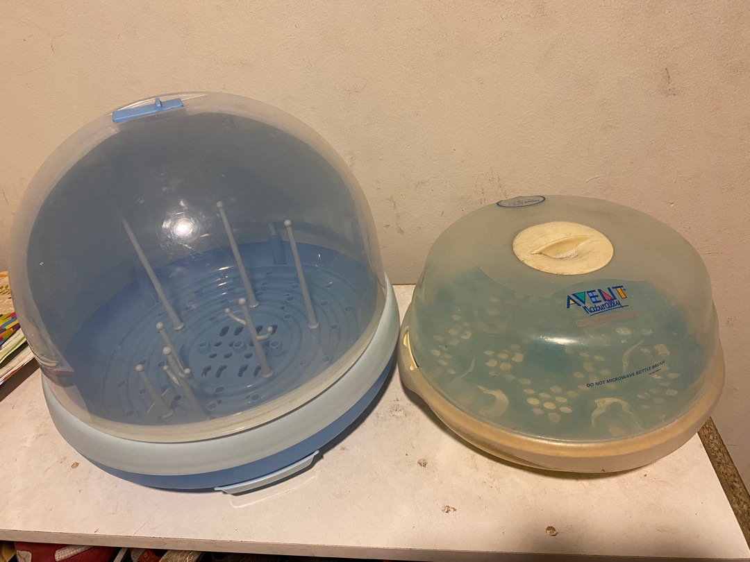 Baby bottle drying Rack & Philips AVENT Microwave Steam Sterilizer